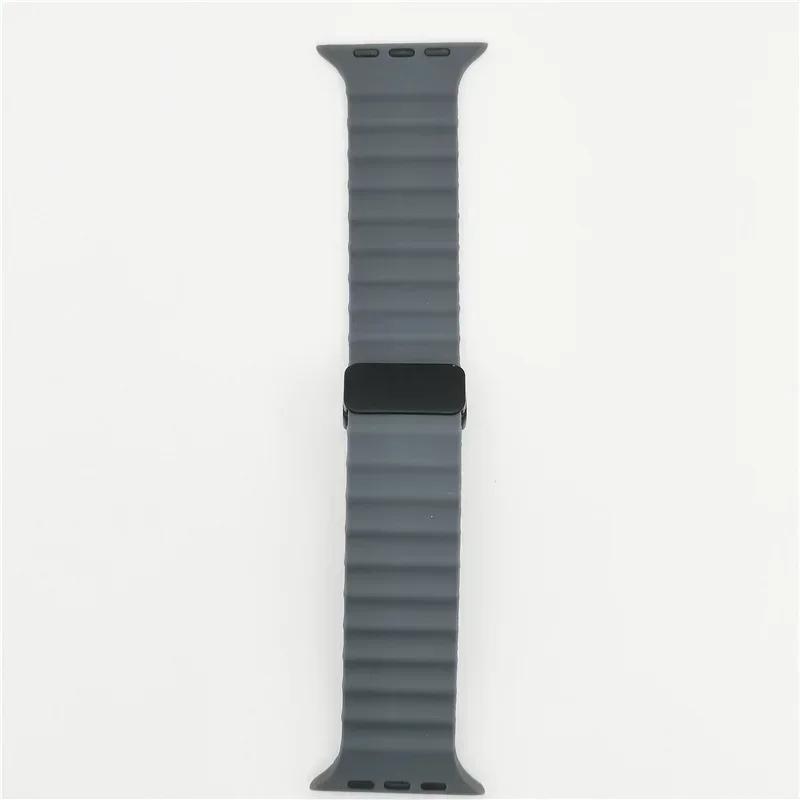 Ocean Strap for Apple Watch 10 9 8 7 Ultra Band 46mm 45mm 49mm 44mm 41/42mm Silicone Magnetic Sport Bracelet iWatch Series se 6