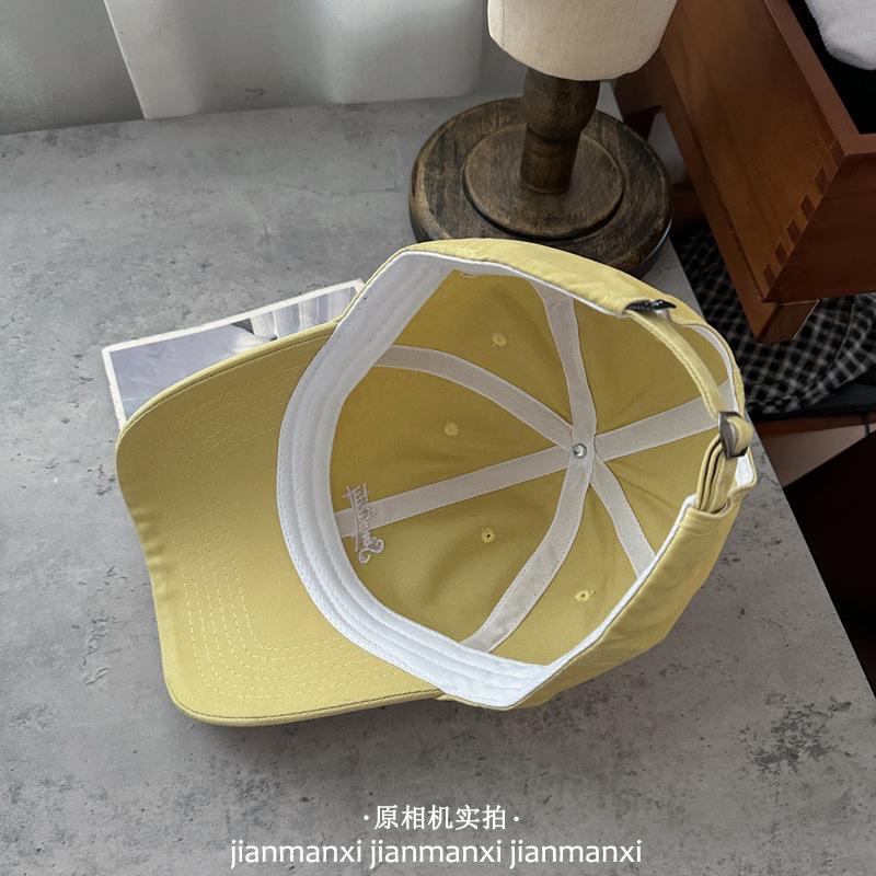 New simple letter embroidered baseball cap women's spring and summer small fresh thin hat sunshade cap
