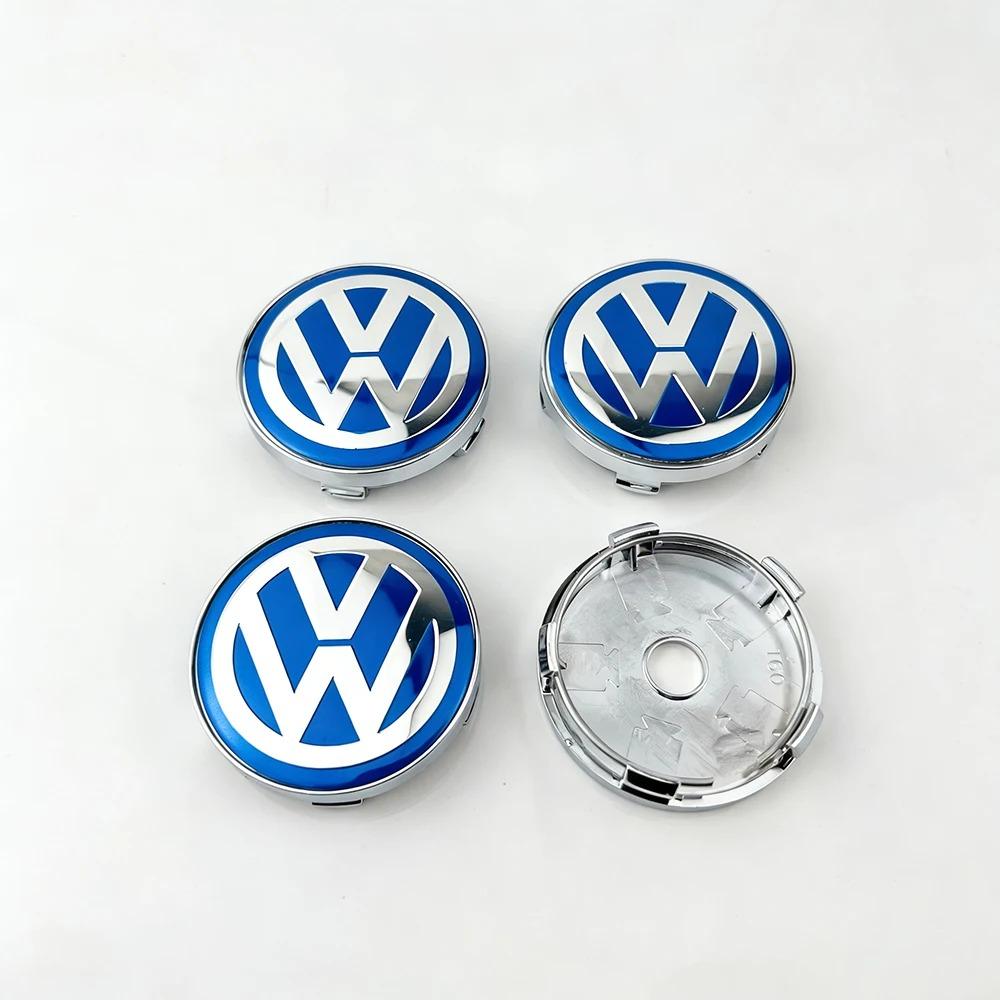 New 2026 for Volkswagen 4Pcs 56/65/70/76mm Car Wheel Center Cover Hub Cap VW Polo Golf Beetle Touran Caddy Tiguan Bora GTI R Passat EQ1