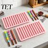 DIY Crafting Molds for Soap Silicone Twist Pretzel Mold, 12 Cavity Cake Chocolate Rod Candy Baking Tray, Compact Storage Kitchen Easy Release Ice Cube