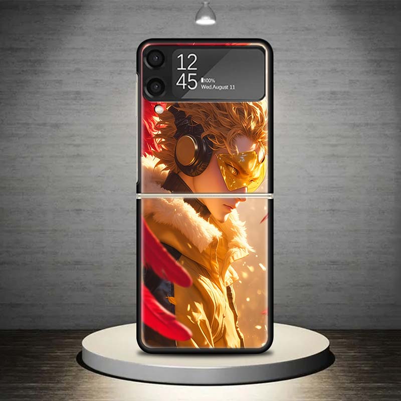 Чехол для телефона Hawks MHA My Hero A-Academy для Samsung Galaxy Z Flip 7 6 5 4 3 5G Ударопрочный чехол Z Flip7 Flip6 ZFlip5 Flip3 Flip4