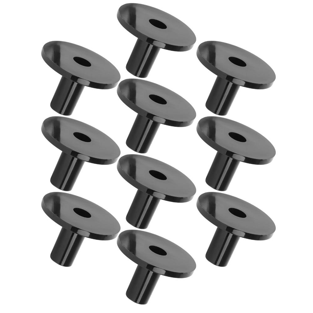 10PCS Black Drum Cymbal Sleeves Plastic Drum Accessories For Drum Stands