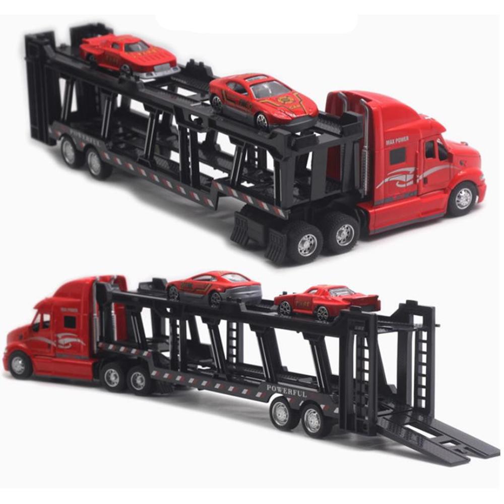 1/48 Имитация транспортного средства литья под давлением, модель легкосплавного грузовика со световым звуковым эффектом, игрушечный автомобиль