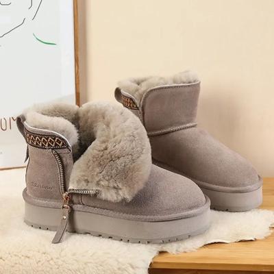 Женские туфли, ботильоны, большие размеры, теплые, до щиколотки, элегантные, со средним каблуком, женские зимние ботинки, по акции, дизайнерские, роскошные, с подкладкой, 39