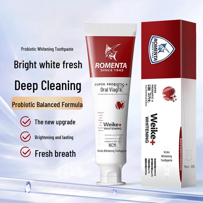 Отбеливающая зубная паста Vicko SP-4: Удаляет желтые пятна, отбеливает зубы и освежает дыхание с помощью пищевой соды.