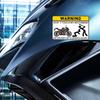 Для Yamaha Наклейки Предупреждающая наклейка «Не трогать» Автомобильные и мотоциклетные наклейки Защитные украшения для парковки автомобиля ПВХ Наклейки для мотоциклов