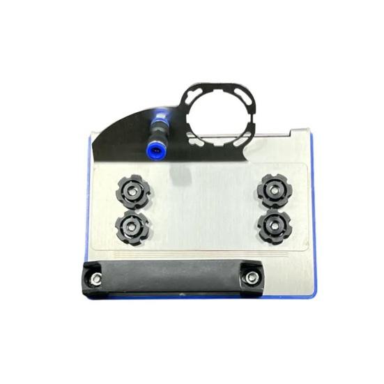 Angle Grinder Stand for Tile 45-Degree Chamfer Cutting Polisher Holder for Type 100 Grinders Safety Clamping System Easy Adjustment Stainless