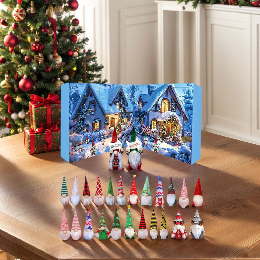 Рождественский гном Праздники Адвент-календарь 2025 24 дня Рождественский календарь обратного отсчета Рождественский календарь обратного отсчета для мальчиков девочек