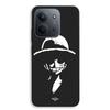 Phone Case - MANIACASE - Xiaomi Redmi 15C 5G - Silicone TPU - Black and White - Monkey D. Luffy