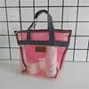 Hot Sale Large Capacity Mesh Wash Bag Large Capacity Shopping Bag Totes Shoulder Bag Foldable Portable Beach Handbags