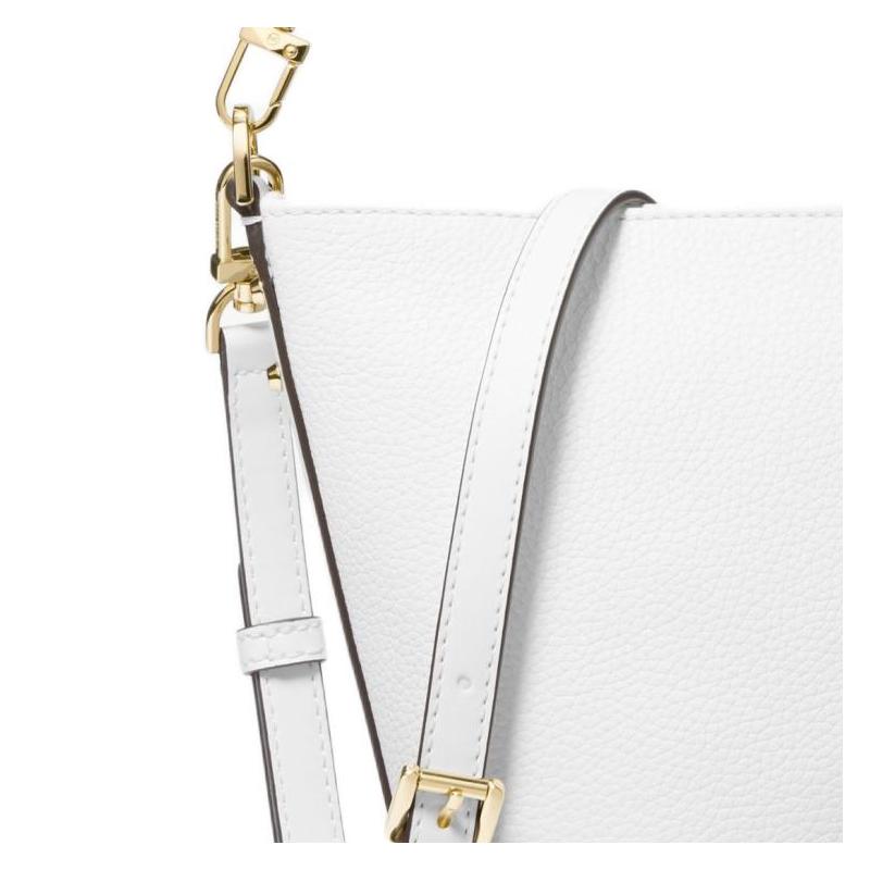Michael Kors Сумка Townsend, металлическая декоративная застежка-молния, коровья кожа и искусственная кожа, сумка-ведро, ручка для ношения в руке, плечевой ремень, кросс-боди, маленькая