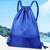 Waterproof Fitness Drawstring Bag Solid Color Drawstring Pocket Casual Drawstring Backpack  Gym
