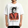 2026 Movie Michael Jackson Thriller Era Real Portrait Unisex T Shirt Unisex Cotton Short Sleeve Y2k Oversized Tee Vintage Tops