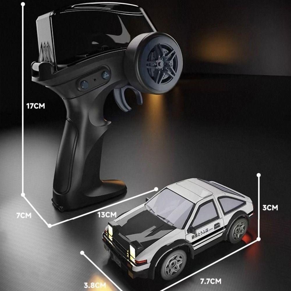 1/64 MINI AE86 RC Drift Car Black&White Remote Control Racing Car RC Stunt Car Adults Kids