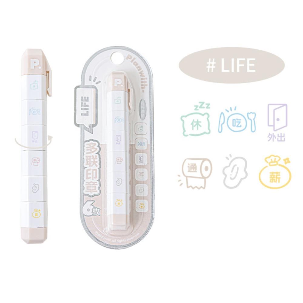 Cartoon To Do List Journal Stamp Detachable Diary Seal Cute Seal Pen  Kids Gift School Stationery