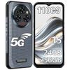 OUKITEL WP35 Защищенный смартфон 5G Android 15, 11000 мАч/33 Вт, 24 ГБ+256 ГБ/2 ТБ, 6,6-дюймовый FHD+ Дисплей 2,4K, 108 МП+8 МП Ночное видение, 5G Две SIM-карты/NFC/GPS/OTG