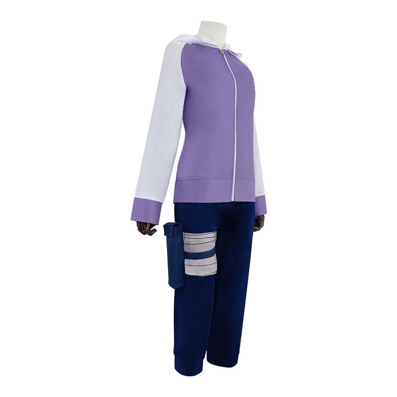 Hinata Hyuga Battle Suit Cosplay Costume from Naruto Shippuden