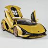 Новая Энергия 1/18 Lamborghini SIAN Lightning FKP37 Суперкар Сплав Литой Металл Модель Книжный Шкаф Настольное Украшение Орнаменты Звук Свет Игрушки