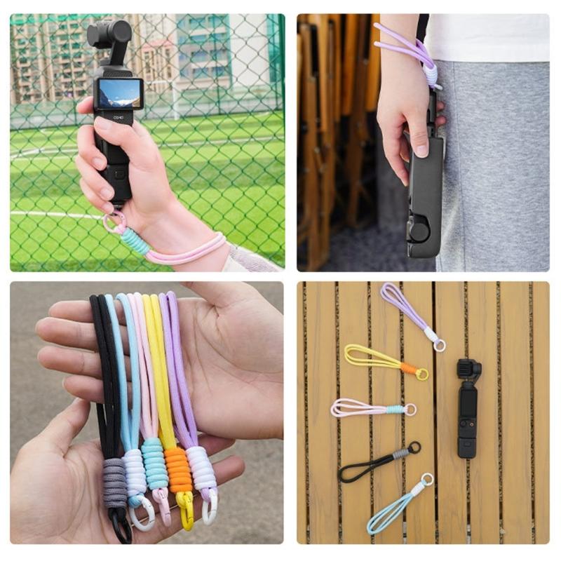 Ручной плетеный ремешок-пояс для камеры для Pocket 3/360 ONE X3 X4 Action Cameras Ручной шнурок Легкое Быстрое Отсоединение Дизайн