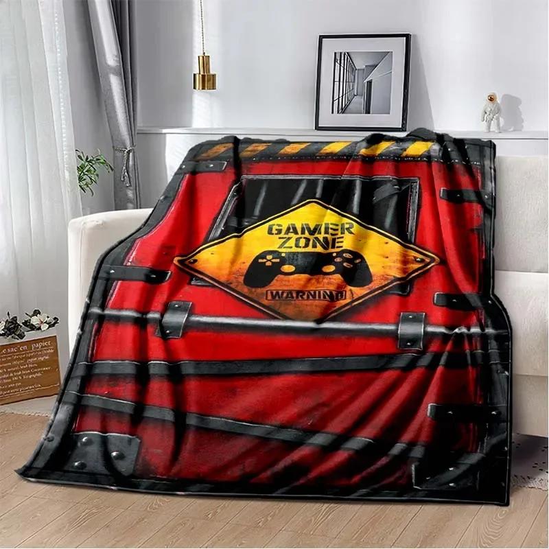 3D Мультяшный Геймпад Детская Игра Региональное Одеяло, Модное Мягкое Уютное Одеяло для Гостиной Спальни Дивана-Кровати для Путешествий Подарок на День Рождения