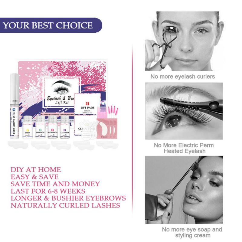 Профессиональный лифтинг 2-в-1 для создания модного, объемного вида бровей Curled Lasher Набор для завивки бровей и ресниц