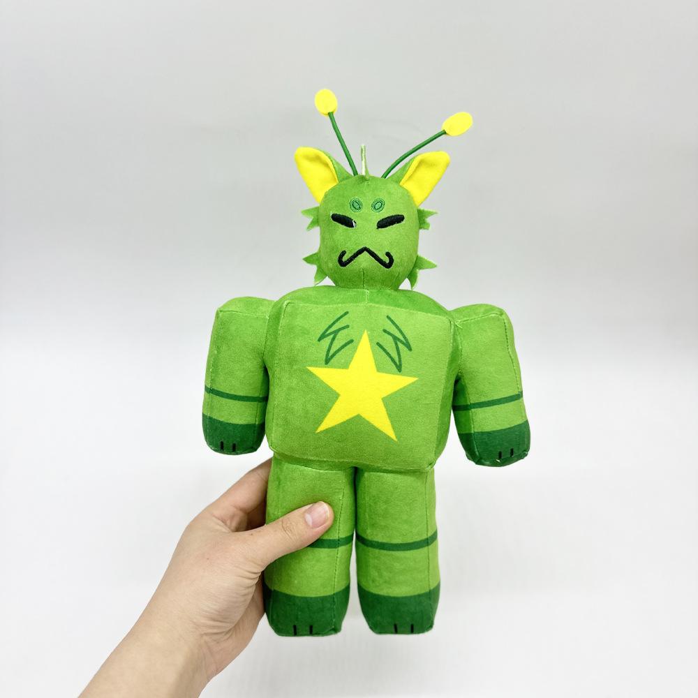 non-toxic New Game Peripherals Regretevator Gnarpy Green Cat Plush Toy White Cat Robot Doll Children's Birthday Gift