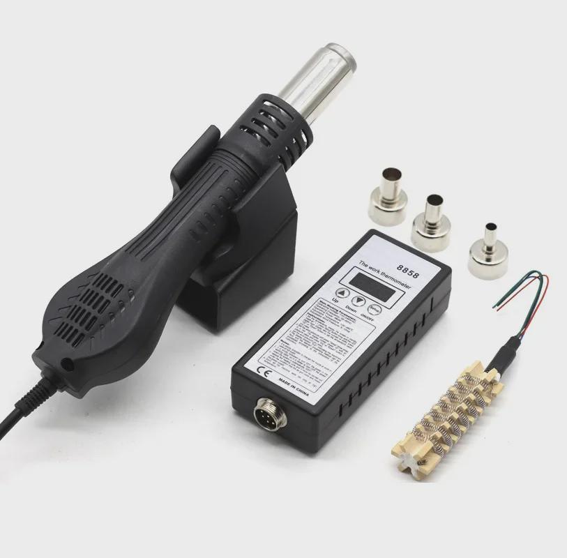 8858 Портативный микрокомпьютерный термофен, инструмент для сварки тягой и дутьем