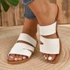 Сандалии Тапочки женские весна лето повседневная верхняя одежда с одним ремешком на плоской подошве