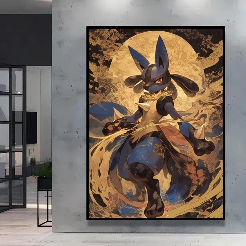 Stylish Umbreon Decorative High Quality Canvas Painting Available in Multiple Sizes Suitable for Different Home Spaces
