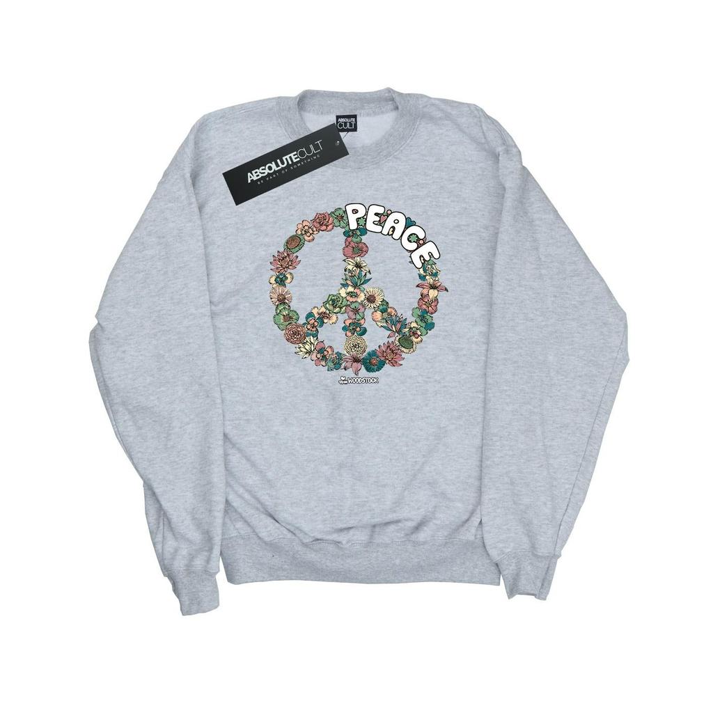 Woodstock Mens Floral Peace Sweatshirt