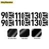 2 Pcs Union Jack Matte/Glossy/Carbon Fiber Black Side Fender Wing Sticker For Land Rover Defender L663 90 110 130 Accessories