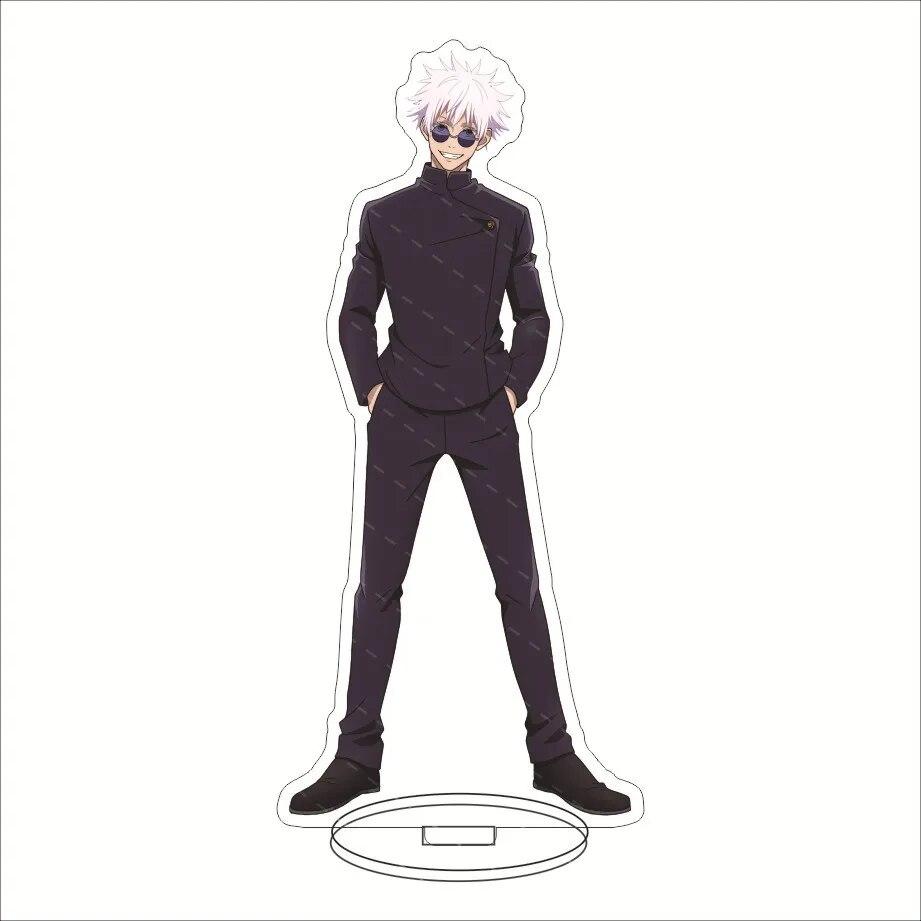 Аниме дзюдзюцу кайсен акриловая подставка Fushiguro Toji Geto Suguru Satoru Gojo фигурка ПВХ настольная подставка модель игрушки 15 см