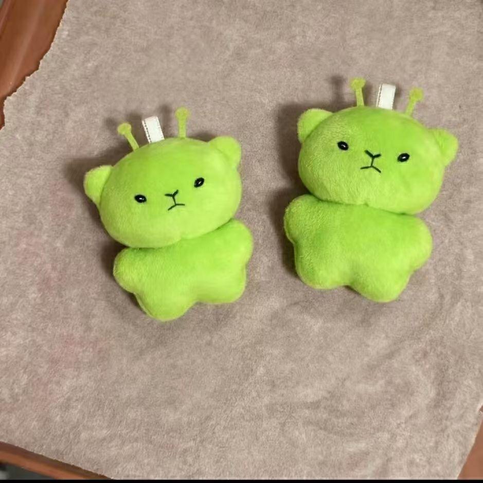 1/12 шт. Мультяшная Мини-Инопланетная Кошка Плюшевая Кукла Зеленый Космический Кот Подвеска Портативные Брелоки Украшение для Сумки Модные Игрушки Подарок-Сюрприз