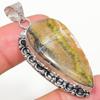 Bumble Bee Jasper Handmade 925 Sterling Silver Gift Pendant 2.09" R2I24