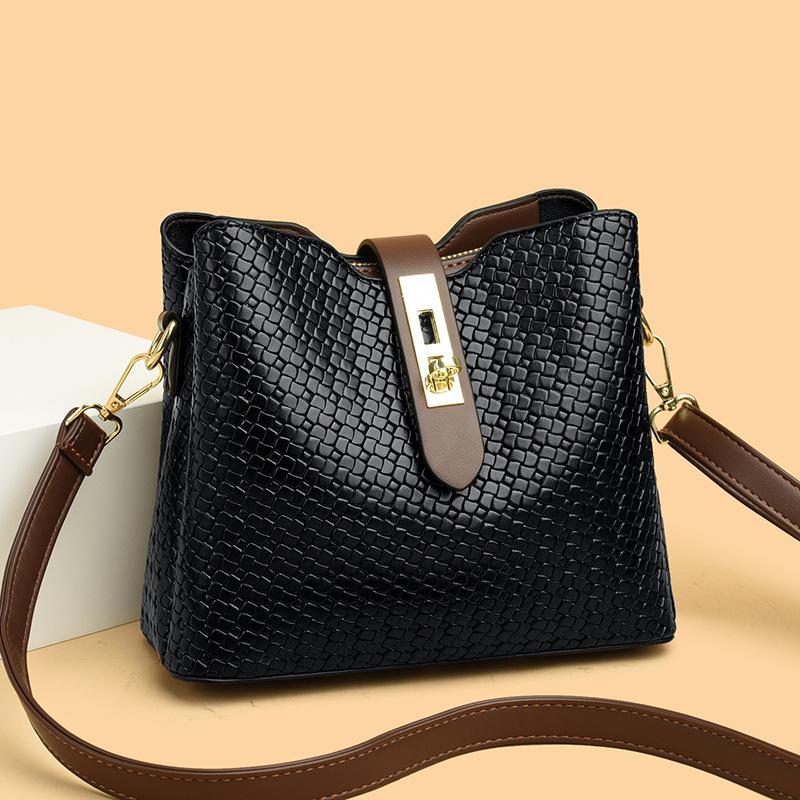 Новая модная корейская стильная простая и атмосферная сумка через плечо на одно плечо модная женская сумка-ведро