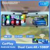 10/12 Inch 4K Car Dvr Mirror Carplay & Android Auto WiFi GPS Touch Screen Rear View DashCam Car Camera Video Recorder Black Box