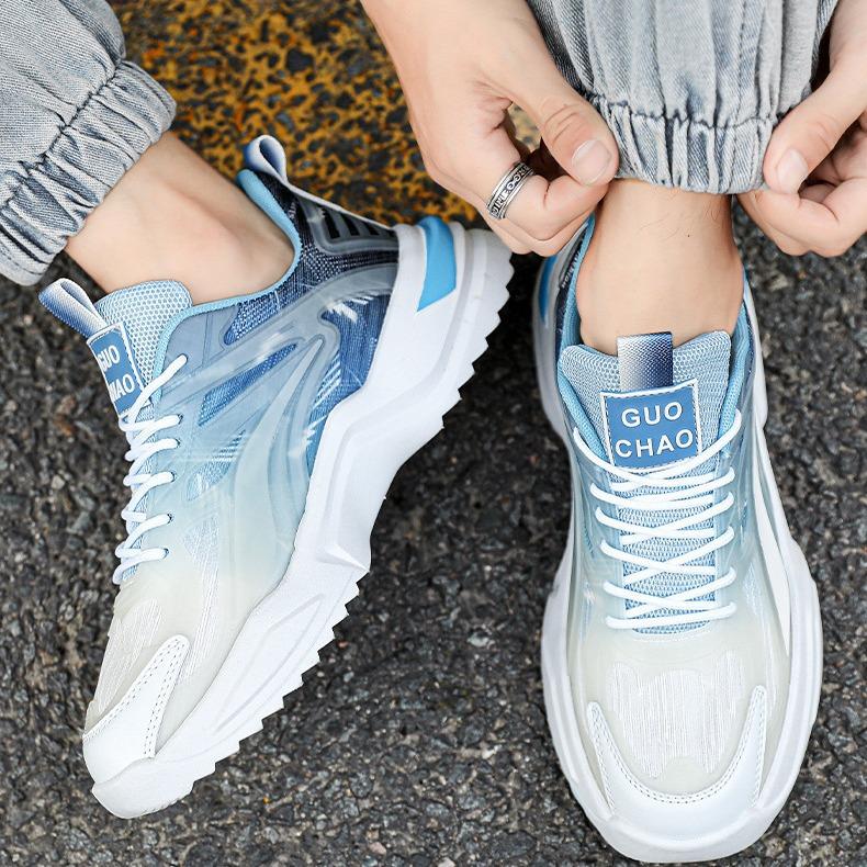 Casual and Fashionable Thick Soled Dad Shoes, Student Running Sports Shoes, Trendy and Breathable Men's Shoes