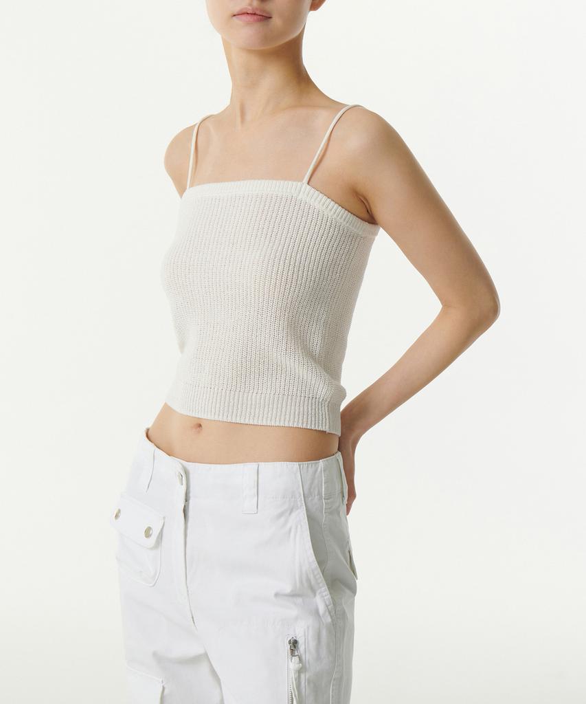 MUSINSA STANDARD WOMAN Women'S Flat Yarn Ribbed Knit Tube Top [Ivory]