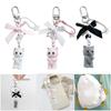 Resin Flocking Cute Three-dimensional Cat Keychain Pendant Car Keychain Pendant Bag Pendant