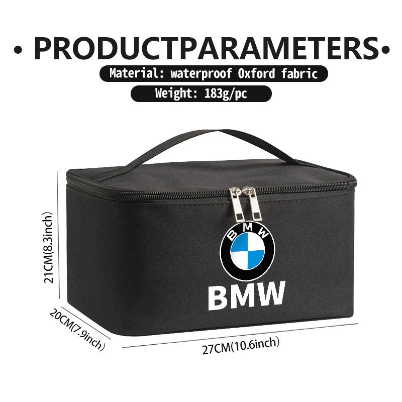 JFTX5 Car Travel Cosmetic Bag Waterproof Foldable Storage Bags For BMW M 1 3 4 5 6 7 Series M3 M6 F01 F02E34 E36 E70 F10 X6 X1