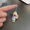 Sports Player Backpack Charm Cartoon Football Keychain Pendant, Big Mouth Man Charm, Bag Hanging Decorative Accessory, Lover Gift Abstract Boy Pendant