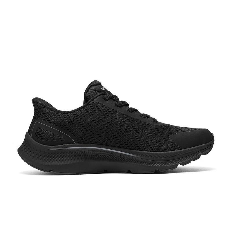 Skechers Мужские легкие амортизирующие низкие кроссовки против перекатывания Черные 220880-BLK