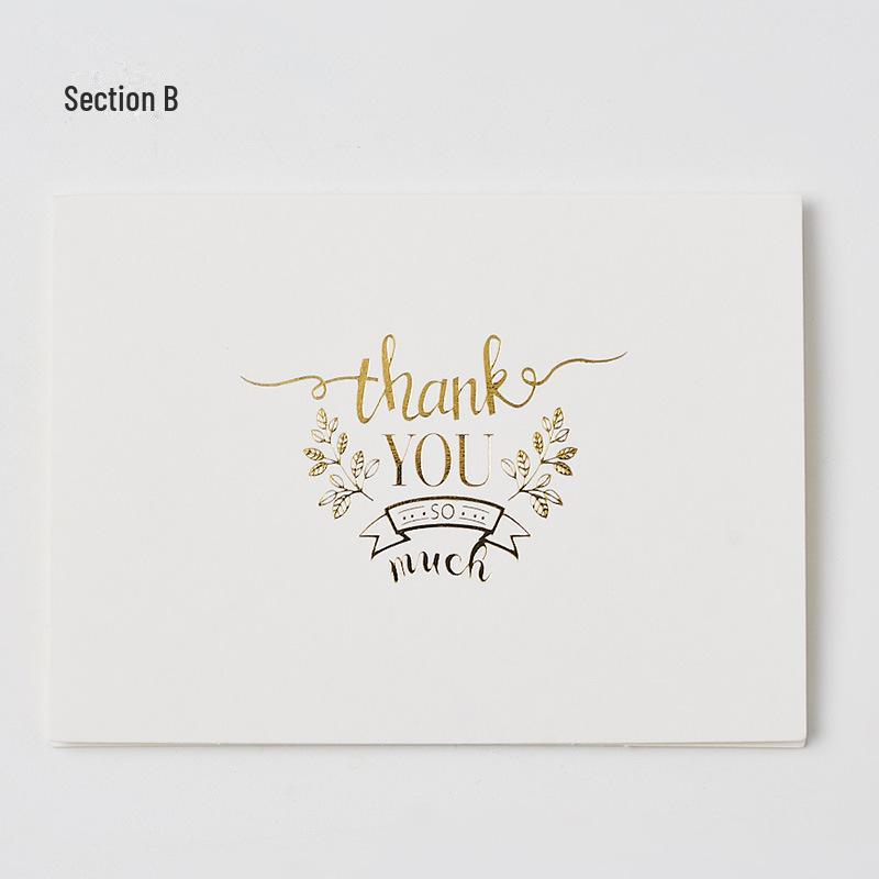 «Элегантный набор поздравительных открыток с золотым тиснением и праздничными надписями с конвертами»