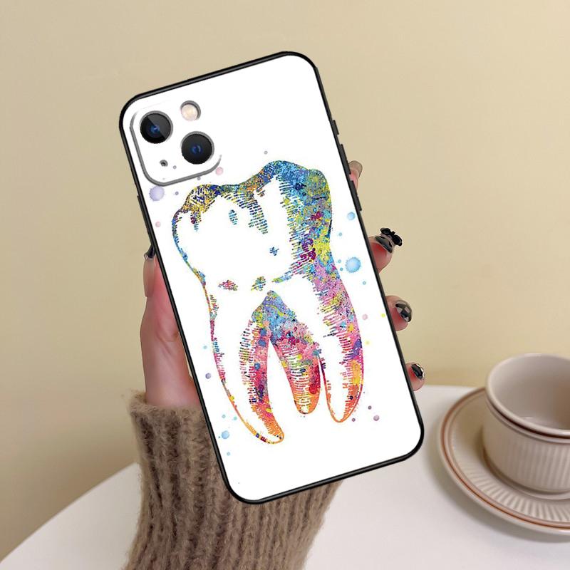 Чехол для телефона 'Стоматолог Зуб' для iPhone 15 Pro Max 11 12 13 14 16 17 Pro Max mini Plus 16e 17 Air Cover Funda