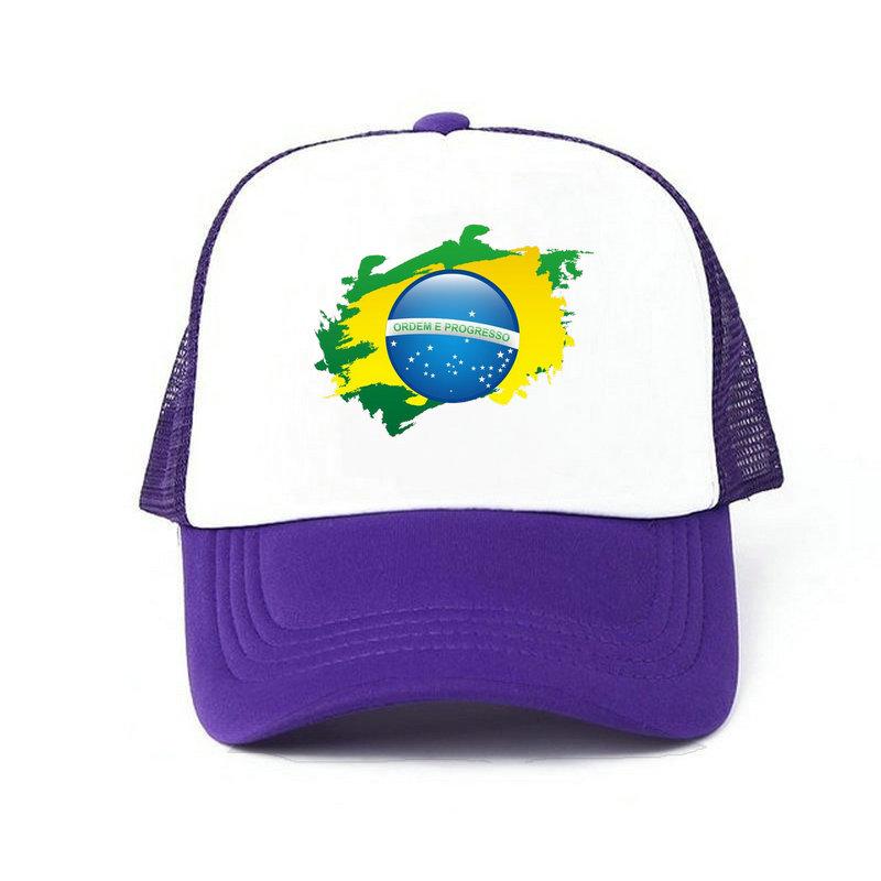 Men Women Football Brazil Team Snapback Cap 2018 Brazil Fan Soccer Sports Cap Yellow Green Brazil National Parrot Flag Hat YY456