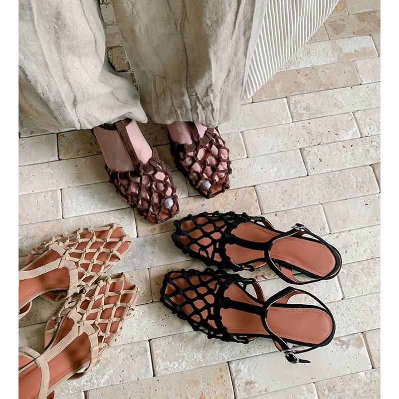 Krazing Pot Летние туфли-лодочки Flock размера 40 высокого качества, французский шик, толстый низкий каблук, сексуальные женские сандалии с квадратным носком