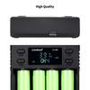 Liitokala LII-S4 Зарядное устройство с ЖК-дисплеем, 4 слота для 18650 26650 21700 18350 литиевых NiMH аккумуляторов AA AA