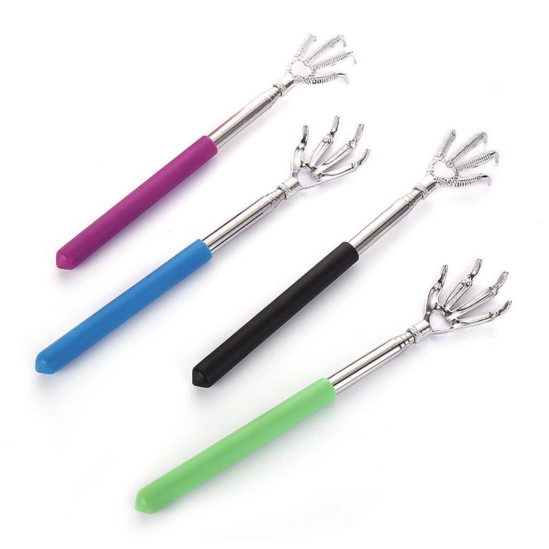 Телескопическая чесалка для спины Eagle Claw, массажер для спины из нержавеющей стали, чесалка для тела