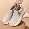 202 весна и лето старые и новые тканевые туфли женские летящие тканые легкие повседневные одинарные туфли модные универсальные туфли-слипоны для мамы straig