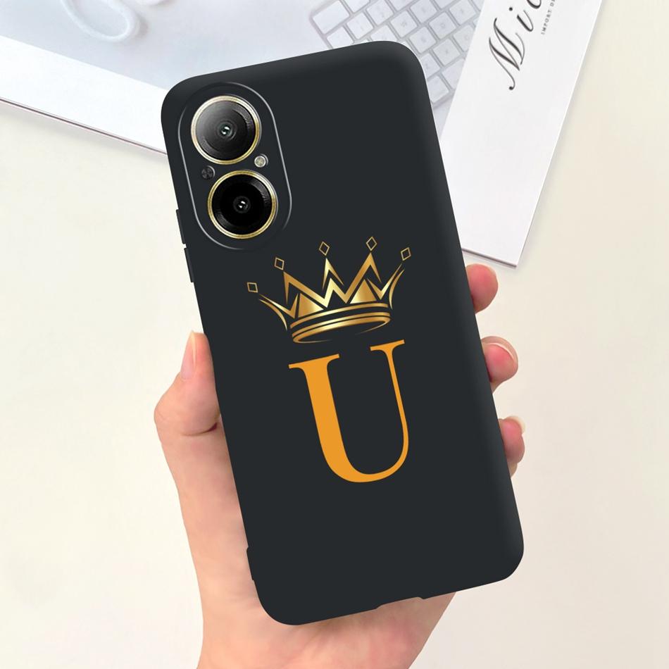 Модный Чехол-Буквы Для Realme C67 4G Мягкий Силиконовый TPU Защитный Чехол Для RealmeC67 C 67 4G RMX3890 Чехлы Для Телефона